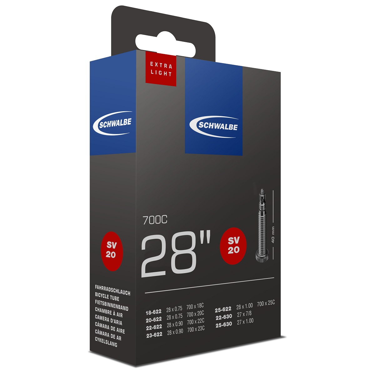 SCHWALBE Duša 700x18/25C FV 40mm