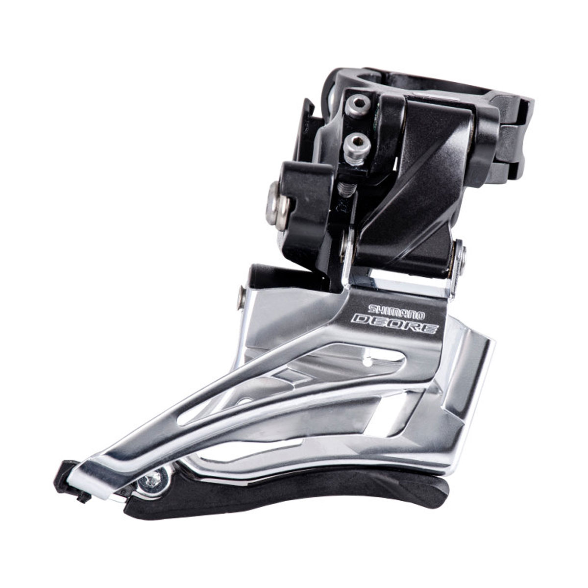 SHIMANO Prešmyk Deore FD-M6025 2 x 10 prevodov na objímku uni ťah Down Swing