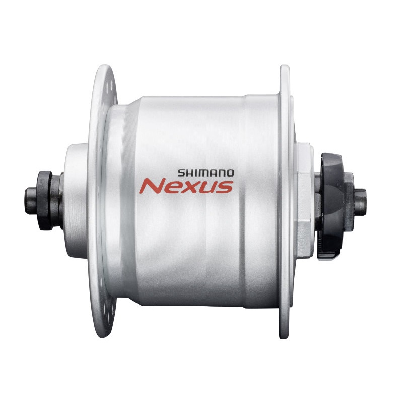 SHIMANO Náboj predný s dynamom DHC3000 32D RU strieborný