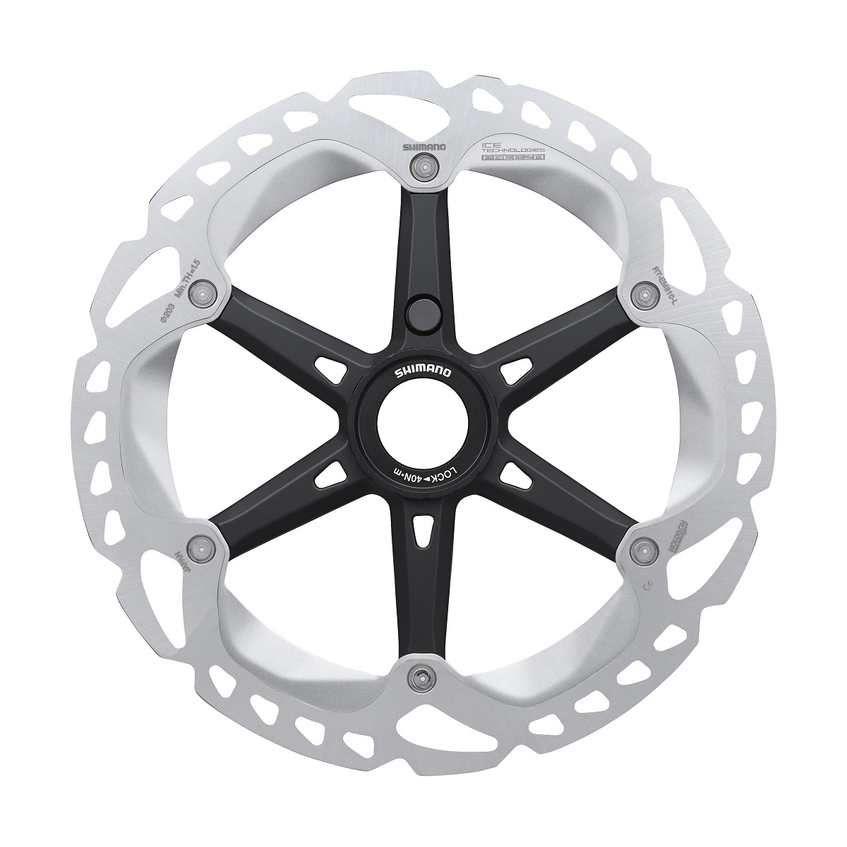 SHIMANO Brzdový kotúč RT-EM810 vonk. matica 203 mm