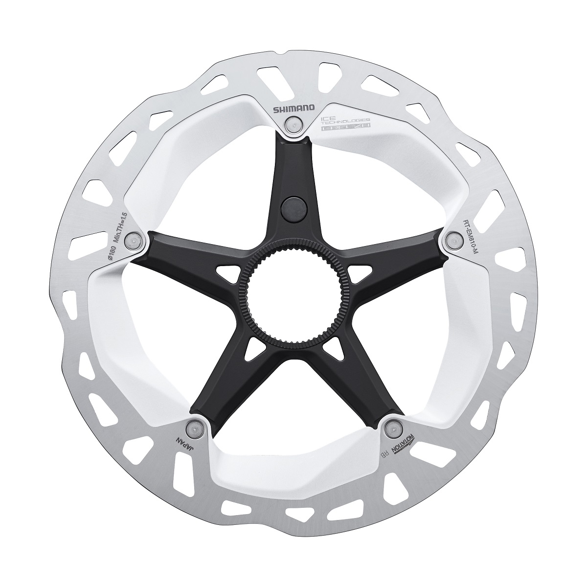 SHIMANO Brzdový kotúč RT-EM810 vonk. matica 180 mm